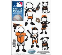 MLB Baltimore Orioles Small Family Decal Set