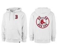 MLB Boston Red Sox Hoody Helix Backer LC Bianco Felpa Con Cappuccio