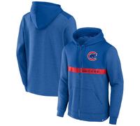 MLB Chicago Cubs Hoody Iconic Fleece Full Zip Baseball Hooded Jacket Pullover