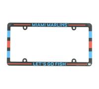MLB Miami Marlins Andiamo A Pesca Telaio Per Targa Auto Sportivo In Plastica