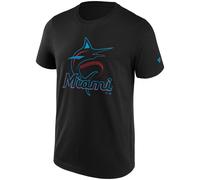 MLB Miami Marlins Maglietta Primaria Logo Squadra Grafico Baseball Nero