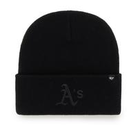 MLB Oakland Athletics A's Berretto In Maglia Haymaker Cuff Nero 195000598791