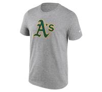 MLB Oakland Athletics Primary Logo Graphic T-Shirt Grigio, grigio., M