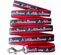 MLB Pet Leash Small Atlanta Braves Dog Leash Baseball Team Leash per cani e gatti. Un cane e guinzaglio di gatto lucido e colorato con nome/logo team