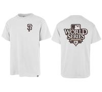 MLB San Francisco Giants T-Shirt Backer COOP World Series 2010 Bianco Baseball
