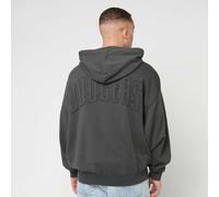 New Era - LA Dodgers - Felpa con cappuccio grigia slavata con logo e zip-Grigio S