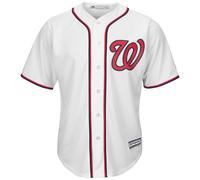 MLB Washington Nationals Baseball Maglia Cool Base Majestic Jersey Bianco Casa