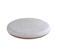 MLCYYJS Cuscini rotondi per sedie da cucina in ecopelle, 40,6 cm, per sedie da pranzo, sedie da pranzo in memory foam spesso, impermeabili, per sedie da pranzo, esterni, interni, grigio chiaro