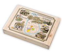 Mlesna Ceylon Origin Collection, Tè di Ceylon Monorigine, 6 Varietà, 30 Filtri in Bustine Singole, Scatola in Legno Decorata, Tè Puro con Aromi Naturali