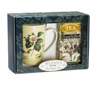 Mlesna Scatola regalo Mug Fiore e Summer Collection - Confezione da 30 Filtri di Tè di Ceylon da bere caldi e freddi - Idea regalo