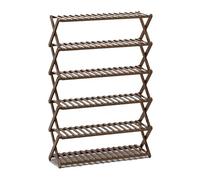MLHDZ Scarpiera pieghevole multi-livello, scaffale autoportante per armadio e ingresso (6 strati 70 cm)