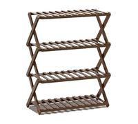 MLHDZ Scarpiera pieghevole - Scaffale multifunzionale autoportante per ingresso e armadio - Scarpiera robusta salvaspazio (Motley-E, strati 70 cm)