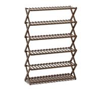 MLHDZ Scarpiera pieghevole - Scaffale multifunzionale autoportante per ingresso e armadio - Scarpiera robusta salvaspazio (Motley-C, strati 100 cm)