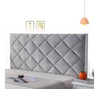 mlhk Copertura Copri Schienale Letto 1 Piazza E Mezzo Copri Testiera del Letto Estensibile Accessori Testiera Copertura Fodera Cover Addensare Antigraffio Cuscino,grey-150cm