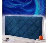 mlhk Copri Testiera Imbottita per Letto Matrimoniale Copritestata del Letto Cuscino Per Testata Letto Matrimoniale Cover Testiera Imbottita per Camera da Letto,blue-180cm