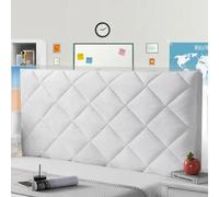 mlhk Copritesta Letto Matrimoniale Bianco Copri Testiera Letto Una Piazza E Mezza 140 Cuscini Da Lettura Copri Testata Letto Matrimoniale Soft Lavabile per Decorazione Camera,white-220cm