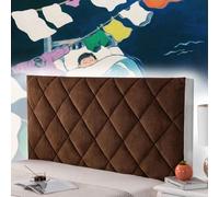 mlhk Copritesta Letto Matrimoniale Bianco Copri Testiera Letto Una Piazza E Mezza 140 Cuscini Da Lettura Copri Testata Letto Matrimoniale Soft Lavabile per Decorazione Camera,brown-120cm