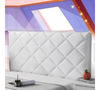 mlhk Copritesta Letto Matrimoniale Bianco Copri Testiera Letto Una Piazza E Mezza 140 Cuscini Da Lettura Copri Testata Letto Matrimoniale Soft Lavabile per Decorazione Camera,white-160cm