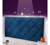 mlhk Copritesta Letto Matrimoniale Bianco Copri Testiera Letto Una Piazza E Mezza 140 Protezione Testata Cover Cuscino Antipolvere Cover Addensare Antigraffio Cuscino,blue-190cm