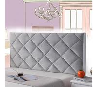 mlhk Copritestata Imbottita per Copertura per Testiera Letto Matrimoniale Bianco Cuscini Da Lettura Copri Testata Letto Matrimoniale Cover Addensare Antigraffio Cuscino,grey-180cm