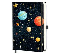 Mlife A5 Blank Journal Notebook for Women & Men,A5 Hardcover PU Leather sketchbook for Writing,100 GSM Thick Paper, Perfect for College,Work,Office Supplies,Space Style C