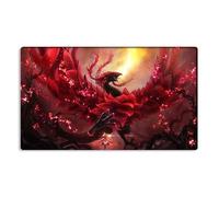 Mlikemat Playmat Akiza Izinski Black Rose Dragon TCG CCG Trading Card Game Mat No Zone + Free Bag (ZD014-99-K-No Zones)