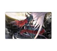 Mlikemat ZD014-438-A Tappetino da gioco Elemental Hero Flame Wingman TCG CCG, tappetino per carte con zone e sacchetto incluso