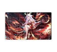 Mlikemat ZD014-690-A - Tappetino da gioco Kurikara Divincarnate TCG CCG OCG, con zone e borsa inclusa