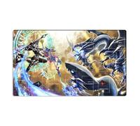 Mlikemat ZD039-01 Tappetino da gioco Blue-Eyes White Dragon & Dark Magician TCG CCG tappetino per mouse e da gioco per carte scambiabili e sacchetto incluso