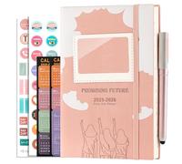 Mljtoyo Agenda accademica 2025 2026 Giorno per pagina A5, luglio 2025-giugno 2026, agenda giornaliera con schede mensili, penna e 3 segnalibri, agenda 25/26 pagine al giorno per il lavoro in famiglia