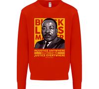 MLK Martin Luther King Black Lives Matter Felpa Per Bambini