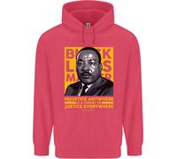 Mlk Martin Luther King Nero Vive Materia Bambini Felpa con Cappuccio