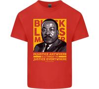 Mlk Martin Luther King Nero Vive Materia T-Shirt Ragazzi Ragazze
