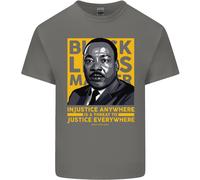 Mlk Martin Luther King Nero Vive Materia T-Shirt Ragazzi Ragazze