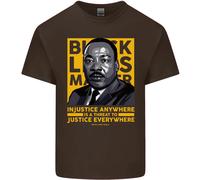 Mlk Martin Luther King Nero Vive Materia T-Shirt Ragazzi Ragazze