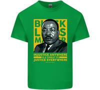 Mlk Martin Luther King Nero Vive Materia T-Shirt Ragazzi Ragazze