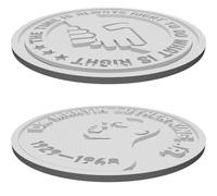MLK Memorial Token - Dr. Martin Luther King Jr Civil Rights Leader Tribute