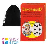 MLLE LENORMAND Oracolo 36 Mazzo Carte Esoteric Dicendo con Velluto Bag agm Nuovo