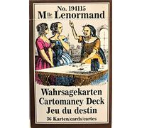 Mlle Lenormand Wahrsagekarten No. 194115 (Lenormand Wahrsagekarten): 36 Karten mit Anleitung - Cartomancy Deck - Jeu du destin