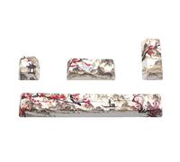 Mllepjdh 4 tasti Entre 6.25u Keycap di ricambio per barra spaziatrice PBT a cinque lati copritasti con profilo OEM a tinta per tastiera meccanica Keycaps Pbt Profilo OEM Dye Sub Subbed Sublimazione