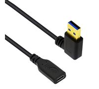Mllepjdh 90 Gradi Gomito Tipo C A USB3.0 Cavo Dati Efficiente Cavo di Trasferimento Dati 5Gbps Cavo di Velocità Per Card Reader Hub