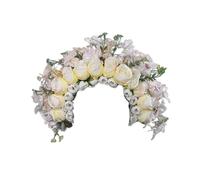 Mllepjdh Accessorio per capelli con fiore cinese, elegante accessorio per capelli da donna, bellissimo cerchietto floreale per matrimoni e festival, come descritto