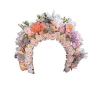 Mllepjdh Accessorio per capelli con fiore cinese, elegante accessorio per capelli da donna, bellissimo cerchietto floreale per matrimoni e festival, come descritto