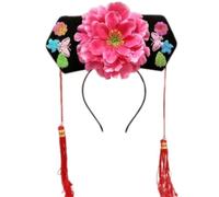 [Mllepjdh] Bande cinesi di Qitou per la testa della principessa del palco fasce per capelli copricapo della stanza laterale cerchio fiore accattivante