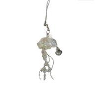 Mllepjdh Bellissimo ciondolo per telefono medusa, ciondolo a forma stella, portachiavi, catena per telefono a tema mare, per borsa, portafoglio, zaino, decorazione