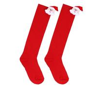 Mllepjdh Calze Natalizie Per Bambini Sopra Ginocchio Da Festival Lunghe Elastiche E Traspiranti Babbo Natale Da 6 A 10 Anni Calzini Sopra Ginocchio