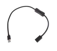 Mllepjdh Cavo di prolunga USB 3.0 a testa dritta con interruttori on/off Supporta trasferimento dati e alimentazione per ventola alimentata tramite USB Cavo di prolunga USB3.0 con interruttori