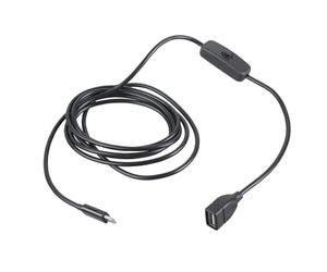 Mllepjdh Cavo di ricarica di prolunga da tipo C a USB con cambio di alimentazione, trasferimento dati rapido per laptop e periferiche, cavo di prolunga commutabile