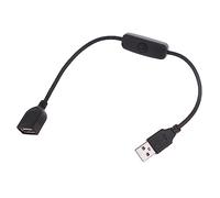Mllepjdh Cavo USB con interruttore, confezione da 1 cavo di prolunga USB maschio a femmina, interruttore on/off in linea per registratore di guida, cavo di alimentazione con interruttore