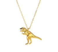 [Mllepjdh] Collana con ciondolo a forma di dinosauro alla moda regolabile con bella collana di fauna selvatica gioielli aggiunge fascino alla moda a qualsiasi look